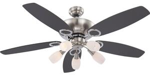 Globo 0337 stropné svietidlo s ventilátorom Jerry 5x40W | E14 - s ťahovým vypínačom