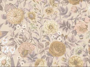 Vinylová tapeta Velvet Bloom krémová – bezova