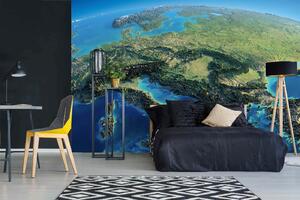 Samolepiaca vliesová fototapeta 3D mapa Európy 375 x 250 cm