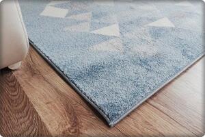 Dekorstudio Moderný koberec RELAX - Svetlo modrý s trojuholníkmi Rozmer koberca: 180x260cm