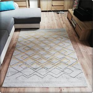 Dekorstudio Moderný koberec RELAX - Žltá sieť Rozmer koberca: 120x170cm