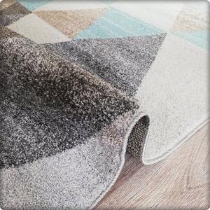 Dekorstudio Moderný koberec RELAX - Tyrkysové trojuholníky Rozmer koberca: 80x150cm