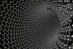 DIMEX | Vliesové fototapety na stenu Štruktúra uhlíkových nanotrubíc MS-5-2596 | 375 x 250 cm | biela, čierna