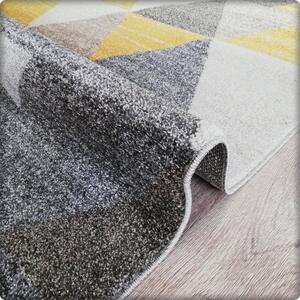 Dekorstudio Moderný koberec RELAX - Žlté trouholníky Rozmer koberca: 80x150cm