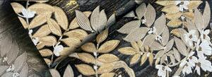 Vinylová tapeta Clematis čiernozlatá – Čierna
