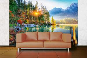 Samolepiaca vliesová fototapeta Jazero Hintersee 375 x 250 cm