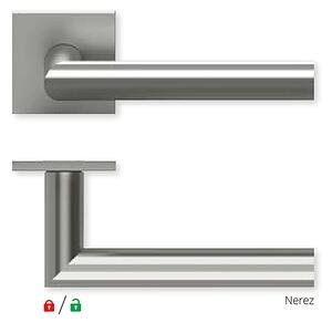 Dverové kovanie QOLIBRI Smartbloc hidden HERO 1106 - RHR (Nerez), klika/klika s uzamykáním levá, Uzamykanie na kľučke, Nerez