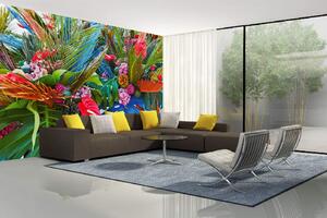 Samolepiaca vliesová fototapeta Tropická kytica 375 x 250 cm