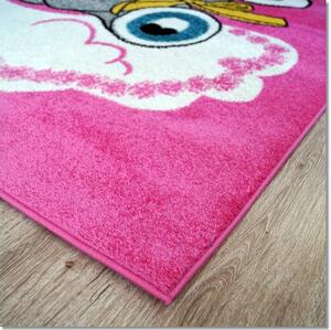 Dekorstudio Detský koberec KIDS - Ružový s Mackom Rozmer koberca: 200x290cm
