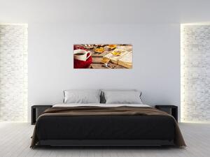 Obraz - Jesenná šálka čaju (120x50 cm)