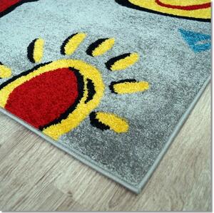 Dekorstudio Detský koberec KIDS - Sivá škôlka Rozmer koberca: 80x150cm