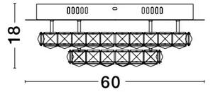 LED stropné svietidlo Quentin 60 Číra