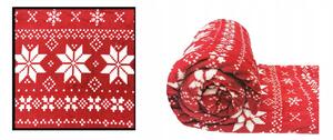 Dekorstudio Dekorstudio Vianočná deka Nordico červená