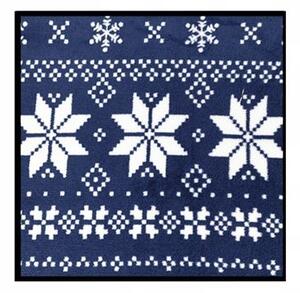 Dekorstudio Vianočná obliečka na vankúš Nordico - modrá