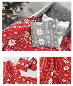 Dekorstudio Vianočná obliečka na vankúš Nordico - červená
