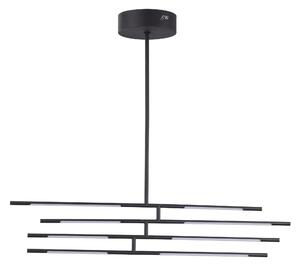 LED luster Raccio 84 čierne – Čierna