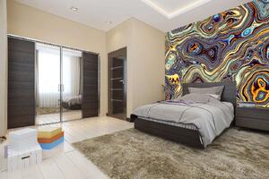 Samolepiaca vliesová fototapeta Abstraktné vlnitý vzor 375 x 250 cm