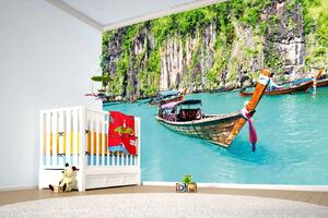 Samolepiaca vliesová fototapeta Lagúna Maya Bay 375 x 250 cm