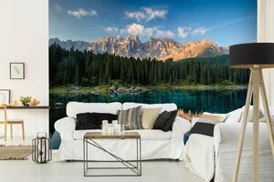 Samolepiaca vliesová fototapeta Lago di Carezza 375 x 250 cm