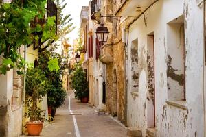 DIMEX | Vliesové fototapety na stenu Rethymno Kréta MS-5-0722 | 375 x 250 cm | zelená, biela, šedá