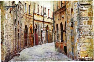 DIMEX | Vliesové fototapety na stenu Voltera Toskánsko MS-5-0706 | 375 x 250 cm | šedá