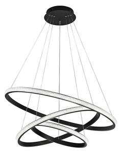 LED luster Nager 78 čierne – Čierna