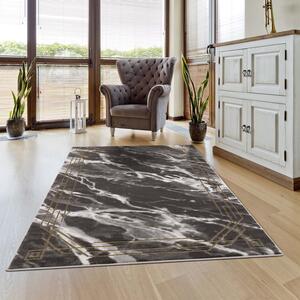 Dekorstudio Moderný koberec NOA - vzor 9297 čierny Rozmer koberca: 120x170cm