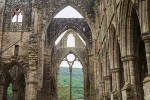 DIMEX | Vliesové fototapety na stenu Kláštor Tintern MS-5-1058 | 375 x 250 cm | zelená, hnedá, šedá