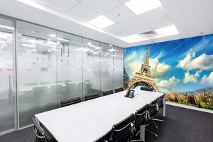 Samolepiaca vliesová fototapeta Eiffelova veža slnečný deň 375 x 250 cm