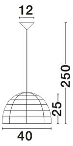 Rustikálny luster Melody 40 Ratan – Drevo