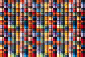 DIMEX | Vliesové fototapety na stenu Geometrická štruktúra MS-5-2053 | 375 x 250 cm | zelená, červená, žltá, oranžová