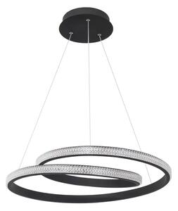 LED luster Grania 55 čierne – Matná čierna