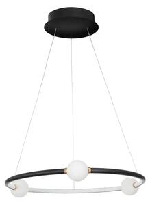 LED luster Celia 64 čierne s diaľkovým ovládaním – Čierna
