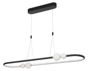 LED luster Celia 100 čierne s diaľkovým ovládaním – Čierna