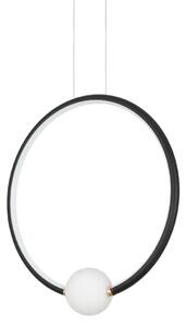LED luster Celia 43 čierne s diaľkovým ovládaním – Čierna