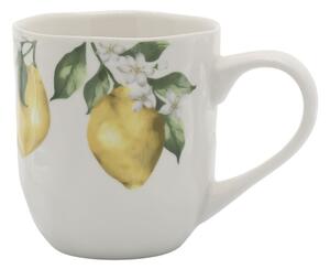 Porcelánový hrnček s citrónmi Maison Limone Blossom - 9 * 9,5 cm / 390ml - Chic Antique