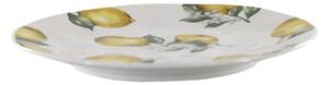 Porcelánový dezetný tanier s citrónmi Maison Limone Blossom - Ø 20*2 cm - Chic Antique