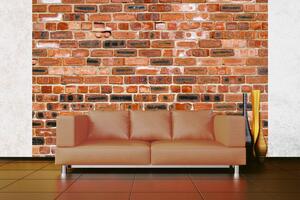 Samolepiaca vliesová fototapeta Tehlová textúra 375 x 250 cm