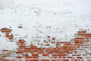 DIMEX | Vliesové fototapety na stenu Omietka na tehlovej stene MS-5-2694 | 375 x 250 cm | červená, biela
