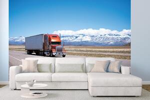 Samolepiaca vliesová fototapeta Truck na ceste 375 x 250 cm