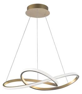 LED luster Fusion 72 zlaté – Zlatá