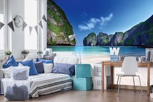 Samolepiaca vliesová fototapeta Maya Bay, Thajsko 375 x 250 cm