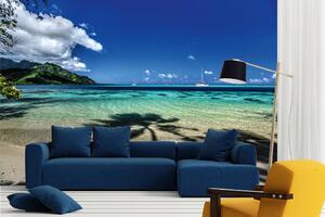 Samolepiaca vliesová fototapeta Moorea Beach 375 x 250 cm