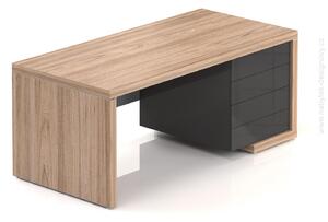 Manažérsky stôl SOLID, so zásuvkami 180cm (Manažérsky stôl SOLID, dĺžky 180cm, šírka 85cm so zásuvkami P strana)