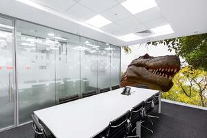 Samolepiaca vliesová fototapeta Hlava T-Rexa 375 x 250 cm