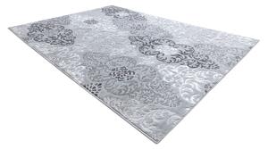 Moderný MEFE koberec 8734 Ornamenty-Štrukturálny, dve vrstvy rúna sivá