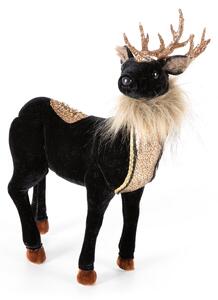 DEKORAČNÁ FIGÚRKA DEER 20X33 CM ČIERNA