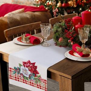 VIANOČNÝ GOBELÍNOVÝ BEHÚŇ NA STÔL MERRY5 40X100 CM VZOROVANÝ