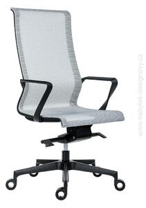 Kancelárska stolička 7700 EPIC-High-Black-Multi-net09-šedá (kancelárska stolička s vysokým operadlom)