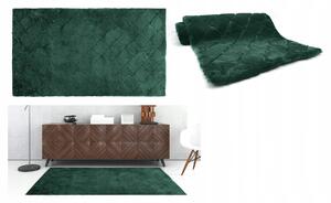 Kožušinový koberec OSLO TX design - zelený Rozmer koberca: 60x120cm